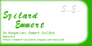 szilard emmert business card