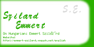 szilard emmert business card